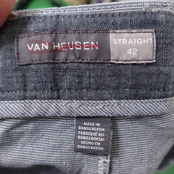 VAN HEUSEN STRAIGHT FLAT FRONT CHINO SHORTS MENS SIZE 42 - Picture 5 of 6